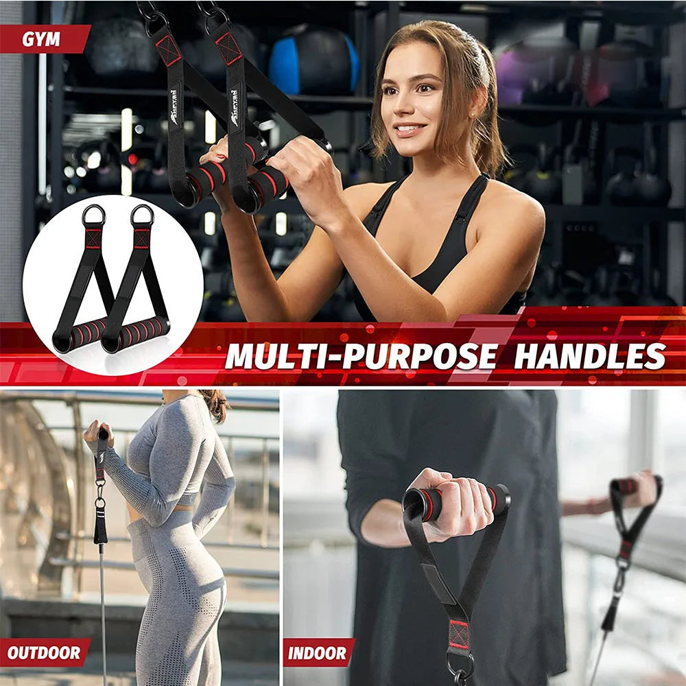 Tricep Rope Push Pull Down Cord For Bodybuilding Exercise Gym Workout for Home or Gym Use Fitness Exercise Body Equipment