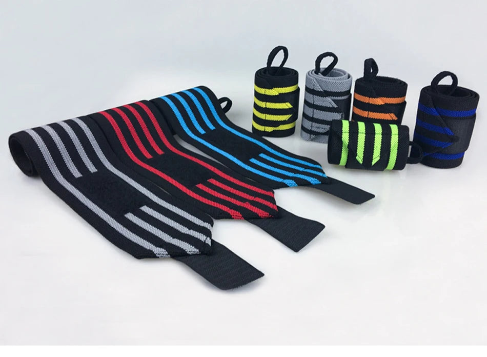 Weight Lifting Wristband Elastic Breathable Wrist Wraps Bandage Gym Fitness Weightlifting Powerlifting Wrist Brace Support Strap