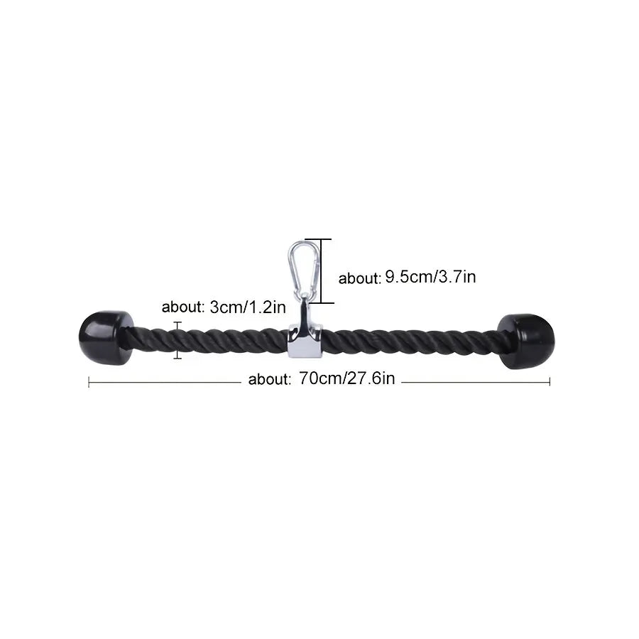 Tricep Rope Push Pull Down Cord For Bodybuilding Exercise Gym Workout for Home or Gym Use Fitness Exercise Body Equipment