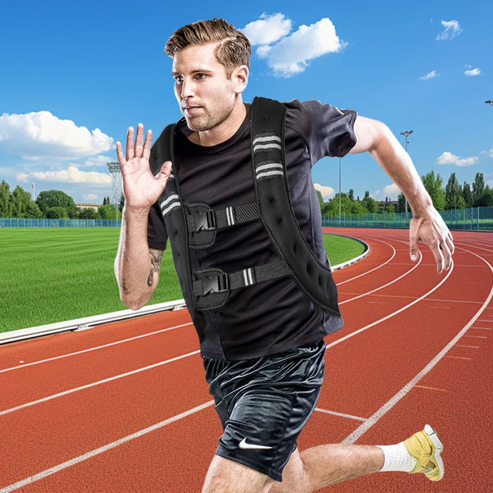 Weight vest 10 kg running vest weight men/women, training with weights training vest for fitness, strength training, running