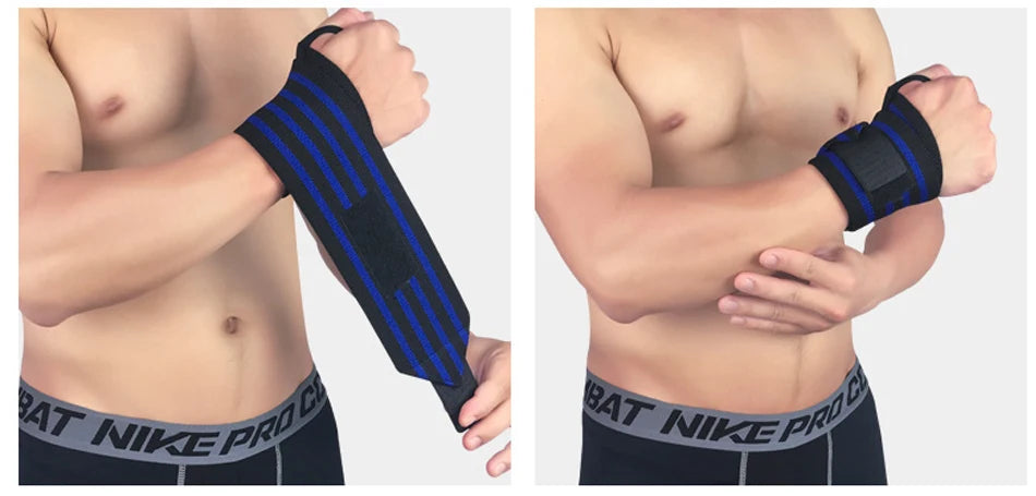 Weight Lifting Wristband Elastic Breathable Wrist Wraps Bandage Gym Fitness Weightlifting Powerlifting Wrist Brace Support Strap