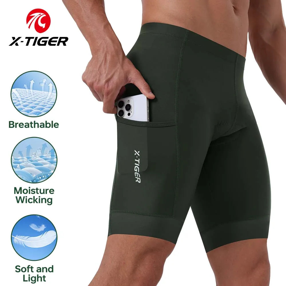 X-TIGER RideCore™ | Men's 5D Cycling Shorts