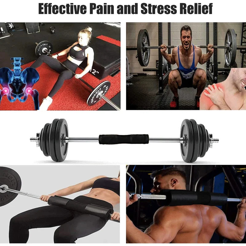Barbell Squat Shoulder Pad Thick Bar Pad Hip Trust Pillow Foam Protection Bar Bodybuilding Sponge for Dumbbells Hip Training