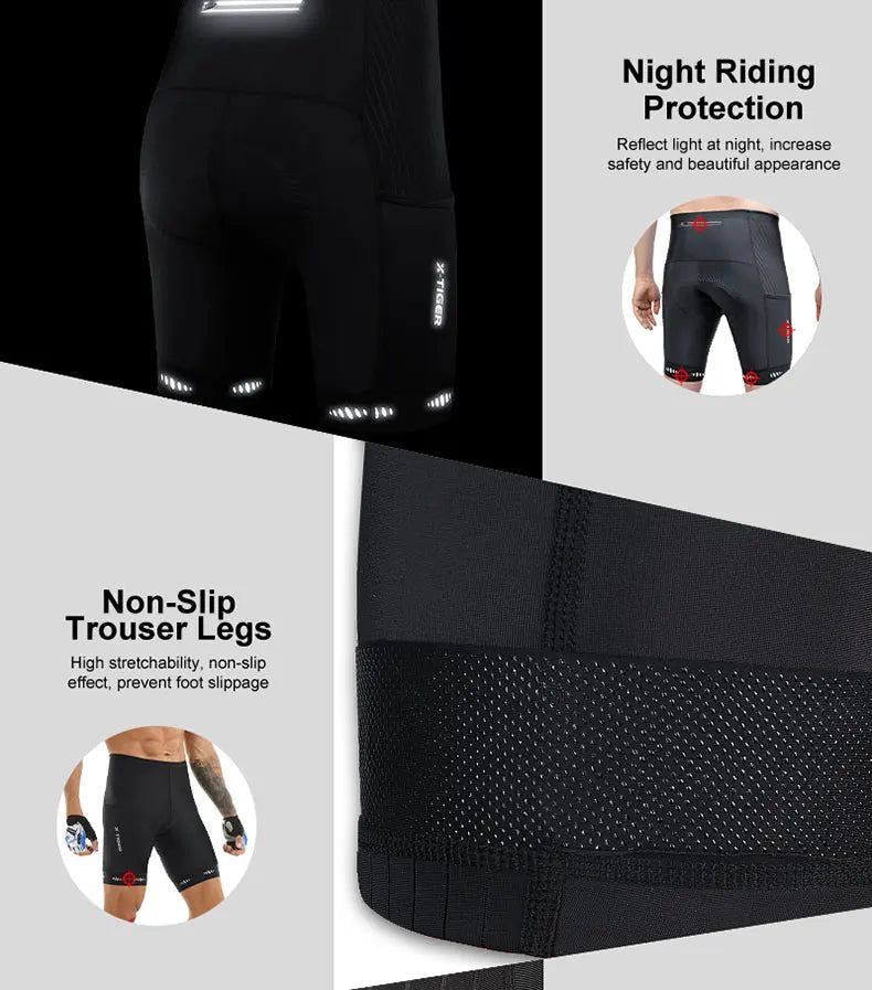X-TIGER RideCore™ | Men's 5D Cycling Shorts