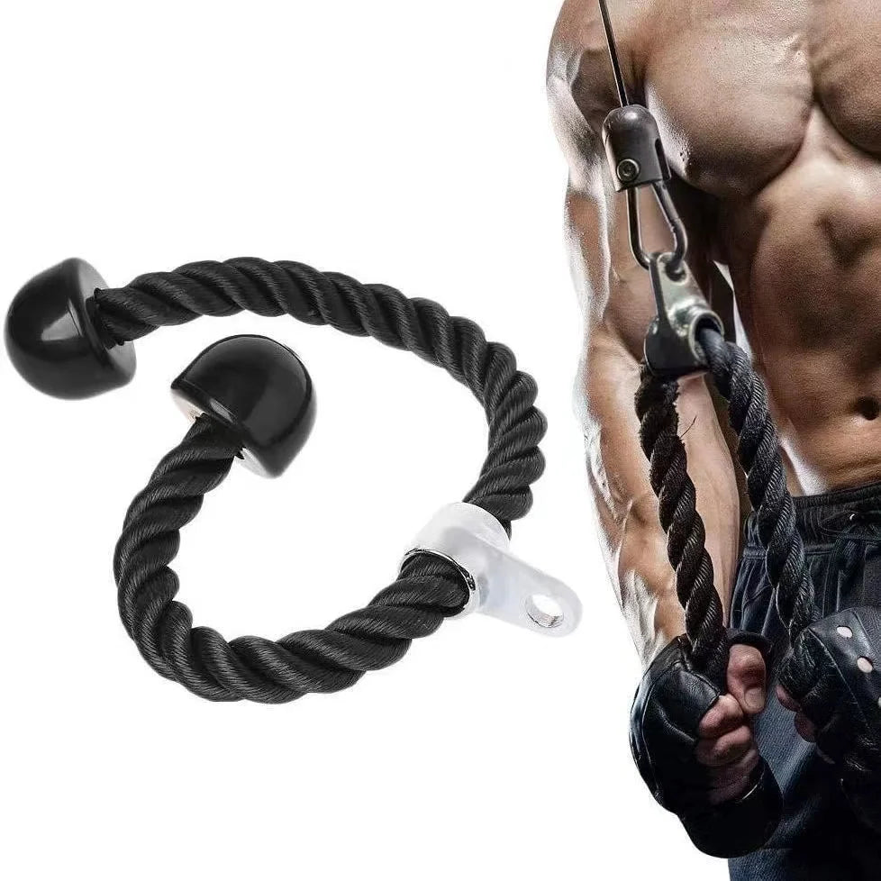 Tricep Rope Push Pull Down Cord For Bodybuilding Exercise Gym Workout for Home or Gym Use Fitness Exercise Body Equipment