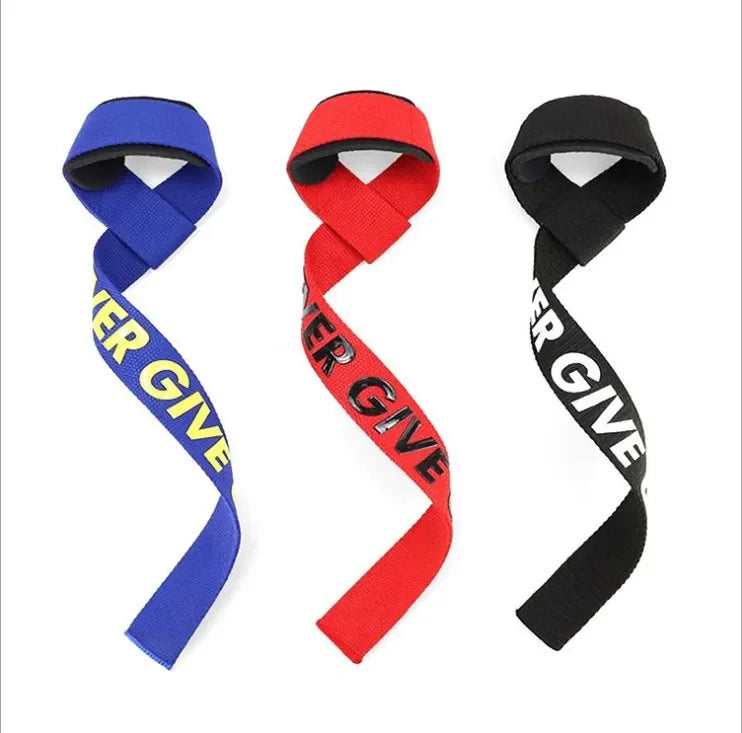 1 Pair Weight Lifting Strap Anti Slip Deadlift Strap Heavylifting Bodybuilding Powerlifting Wrist Support Booster Belt Grip Band
