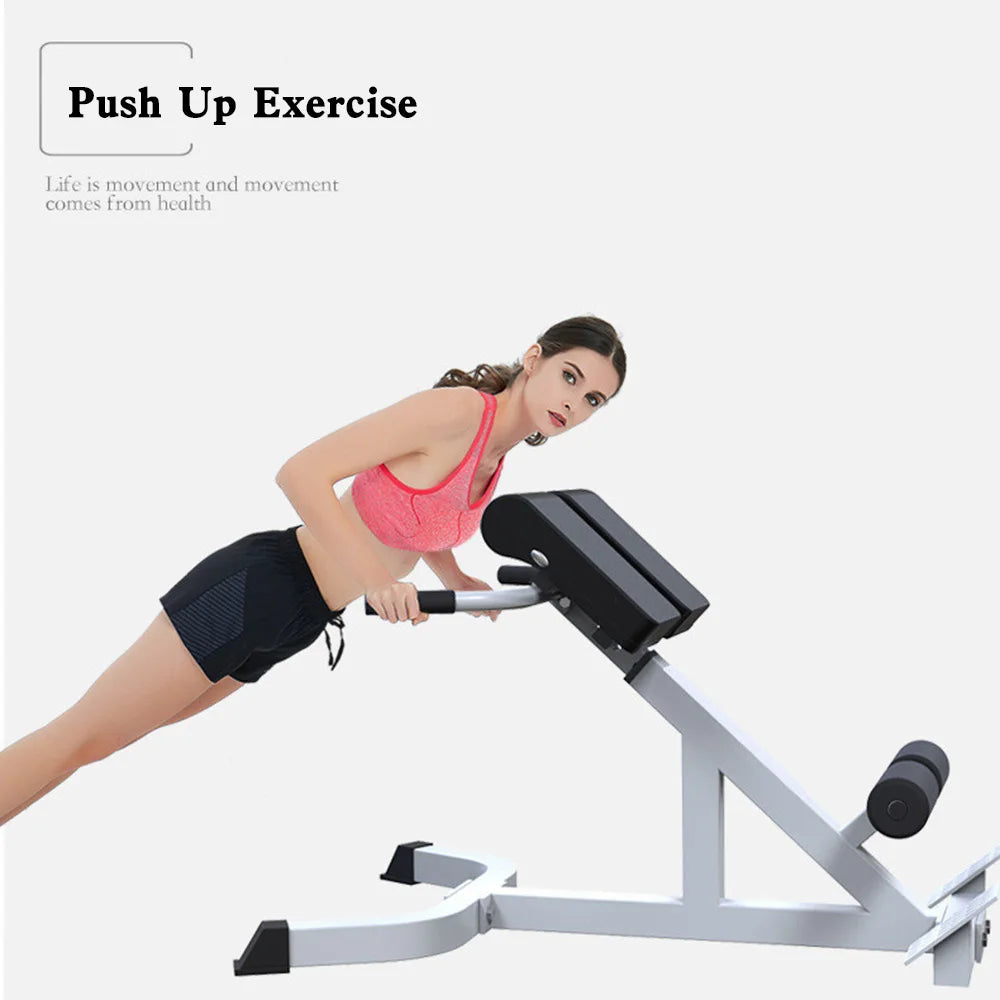 Folding Roman Chair Back Extension Exercise Bench Back Training Supine Board