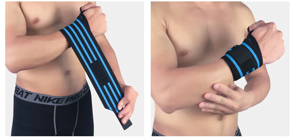 Weight Lifting Wristband Elastic Breathable Wrist Wraps Bandage Gym Fitness Weightlifting Powerlifting Wrist Brace Support Strap