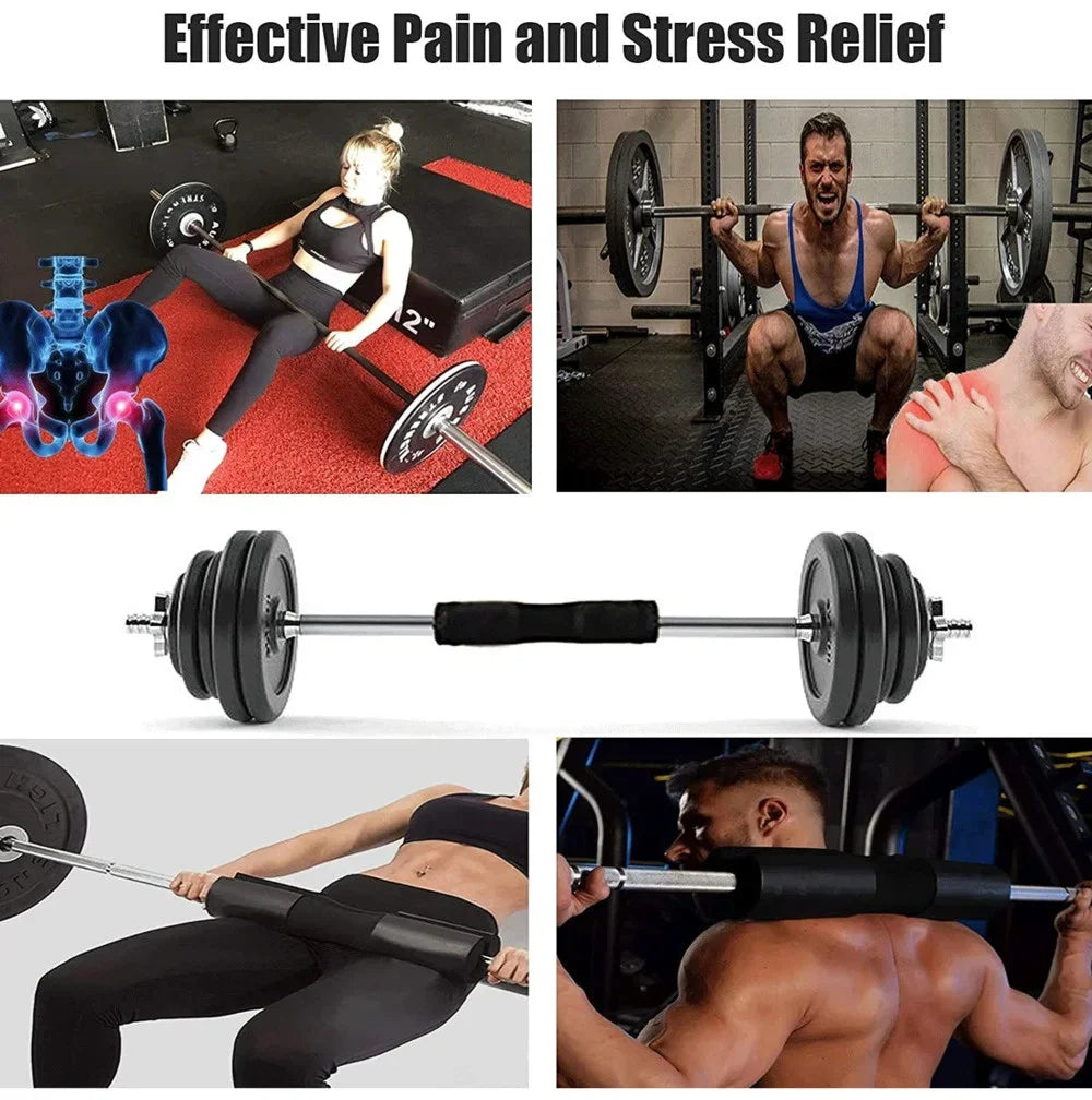 Barbell Squat Shoulder Pad Thick Bar Pad Hip Trust Pillow Foam Protection Bar Bodybuilding Sponge for Dumbbells Hip Training