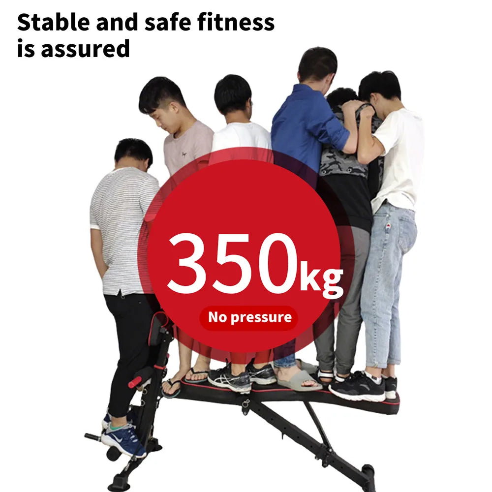Foldable Bodybuilding Bench with 7 Adjustable Positions Multifunctional Loading 350kg,Dumbbell Bench for Home Training Fitness