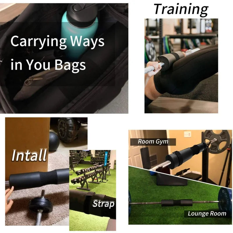 Barbell Squat Shoulder Pad Thick Bar Pad Hip Trust Pillow Foam Protection Bar Bodybuilding Sponge for Dumbbells Hip Training