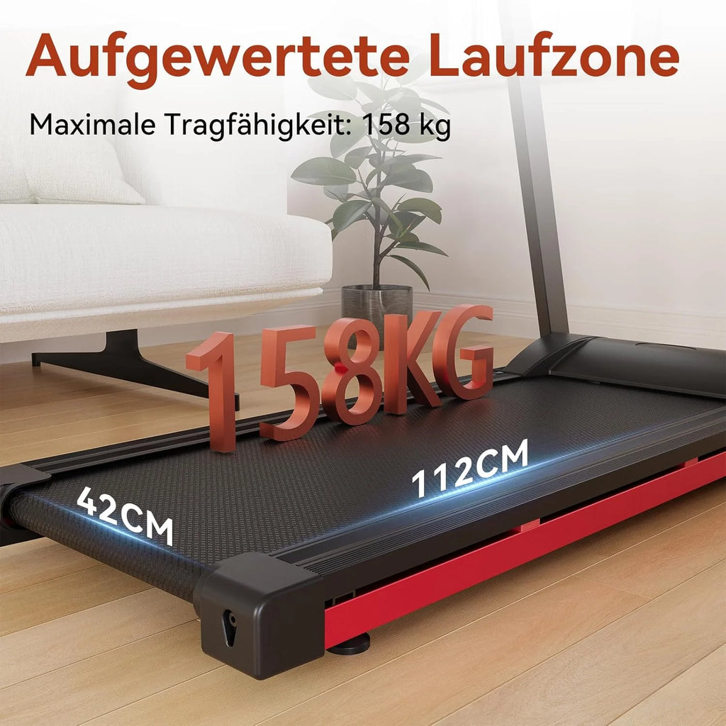 Clearance Promotion 3.5HP Foldable Incline Home Treadmill Walkingpad with Handle Bar Holder 350LBS LCD Screen App Data Monitor