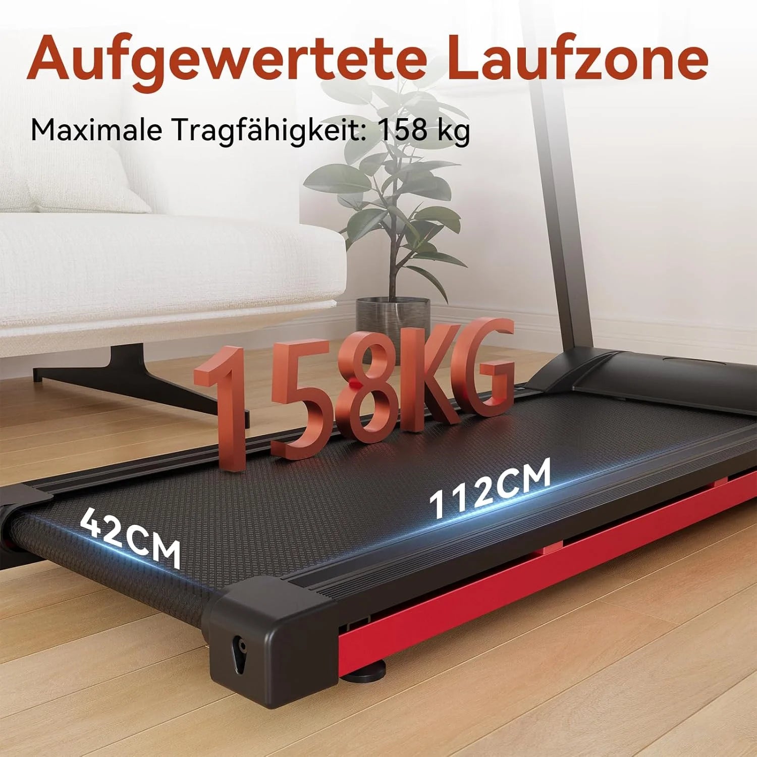 Clearance Promotion 3.5HP Foldable Incline Home Treadmill Walkingpad with Handle Bar Holder 350LBS LCD Screen App Data Monitor