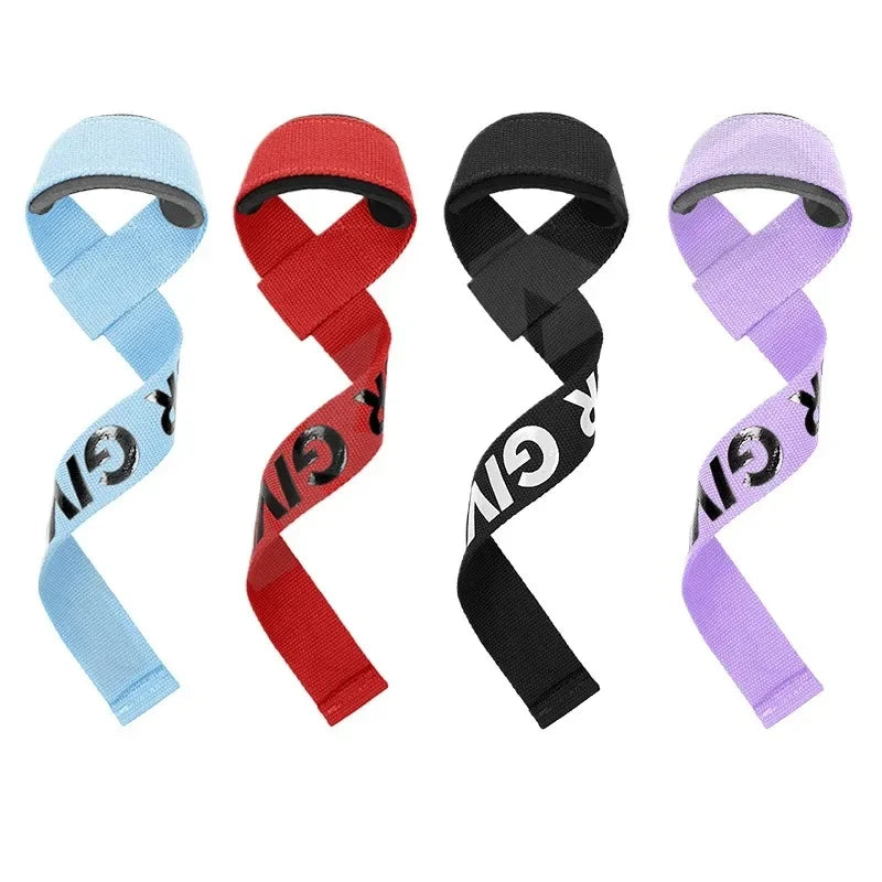 1 Pair Weight Lifting Strap Anti Slip Deadlift Strap Heavylifting Bodybuilding Powerlifting Wrist Support Booster Belt Grip Band